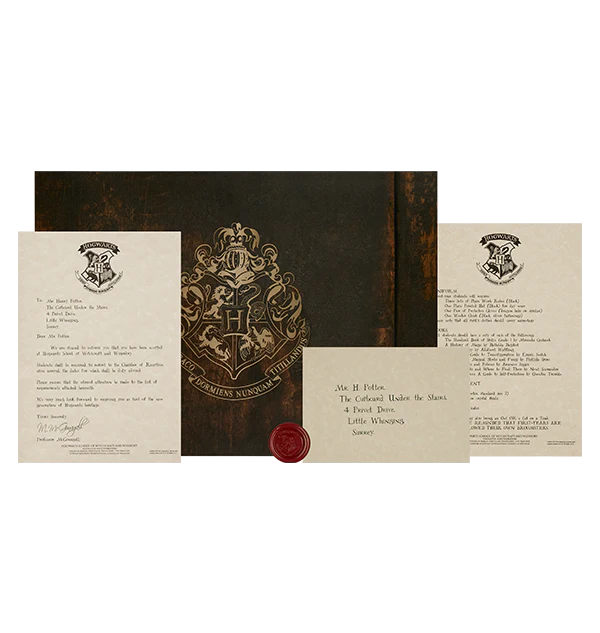 Personalized Hogwarts Acceptance Letter